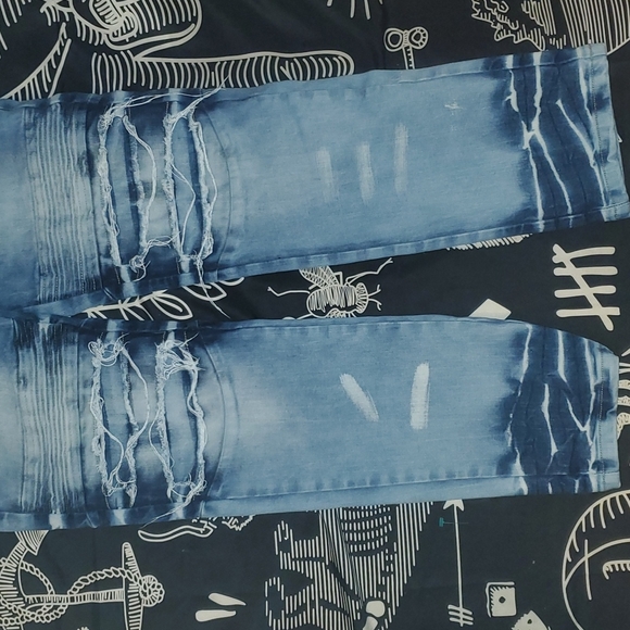Smoke Rise mens distressed denim jeans - Picture 6 of 15